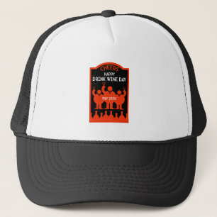 Gorra De Camionero Día del vino de bebida 25 de mayo