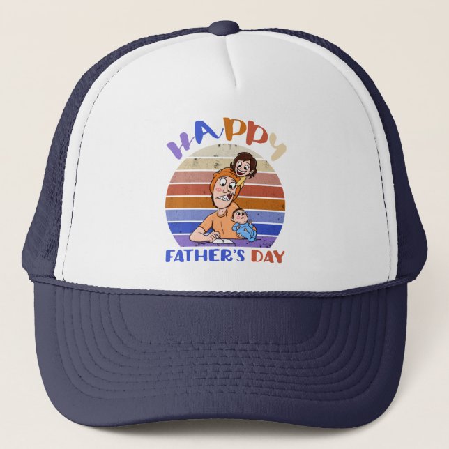 Gorra De Camionero Dia divertida del padre (Anverso)