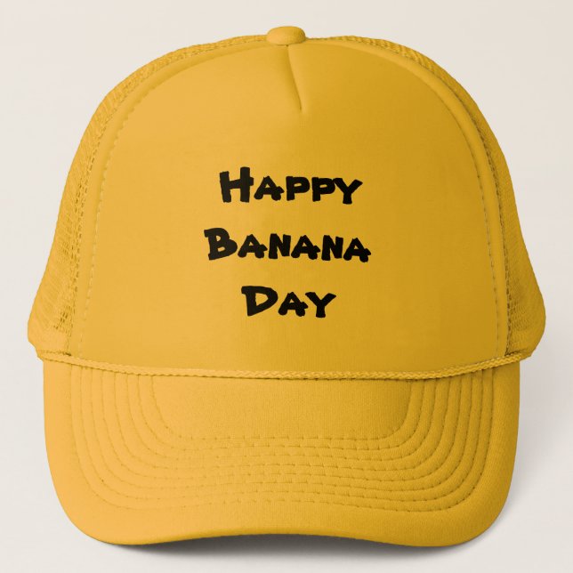 Gorra De Camionero Día feliz del plátano (Anverso)