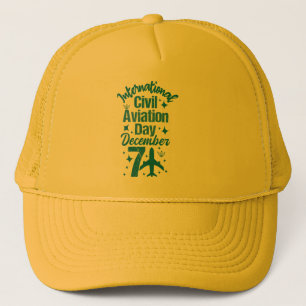 Gorra De Camionero Día Internacional de la Aviación Civil 7 de diciem