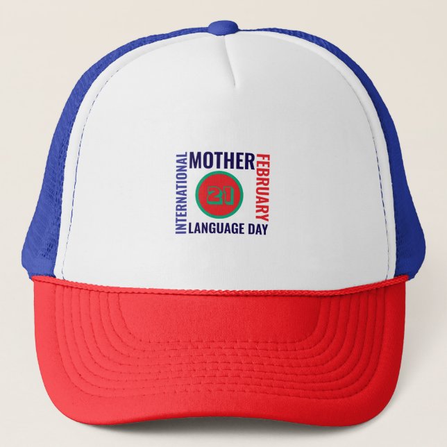 Gorra De Camionero Día internacional de la lengua materna (Anverso)