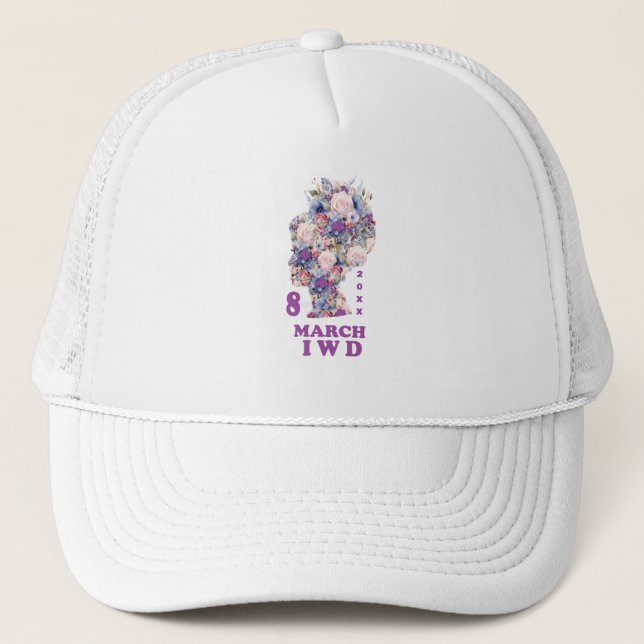 Gorra De Camionero Día Internacional de la Mujer: Celebración de la f (Anverso)