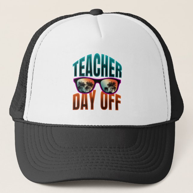 Gorra De Camionero día libre del profesor (Anverso)