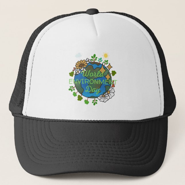 Gorra De Camionero Día Mundial del Medio Ambiente (Anverso)