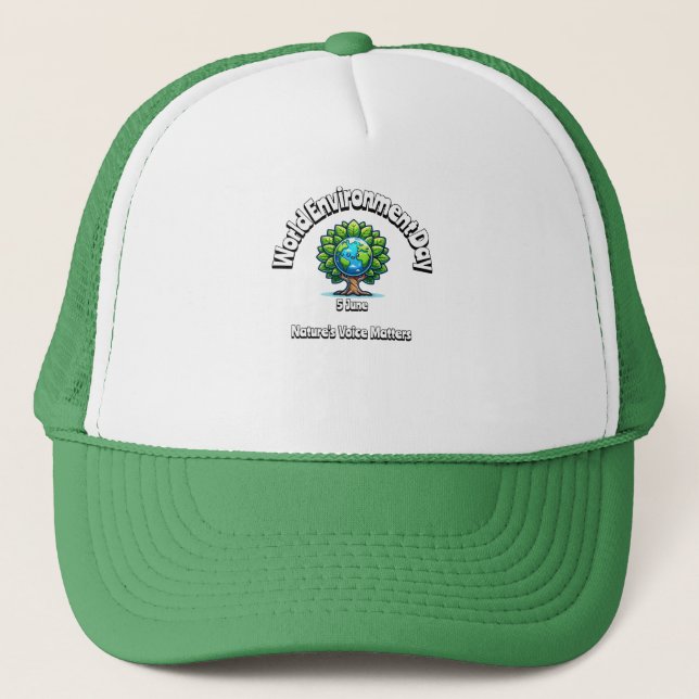 Gorra De Camionero Día Mundial del Medio Ambiente. 5 de junio (Anverso)