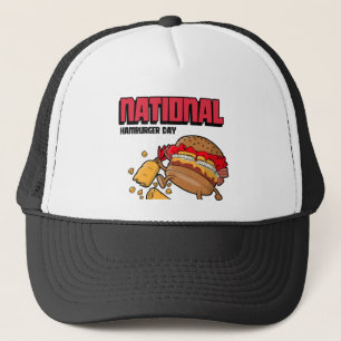 Gorra De Camionero Día Nacional de Hamburguesa