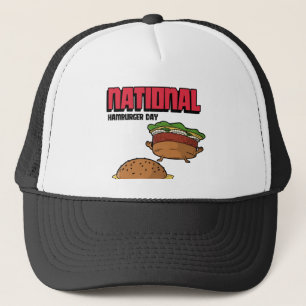 Gorra De Camionero Día Nacional de Hamburguesa