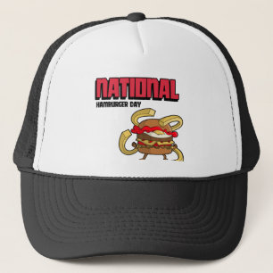 Gorra De Camionero Día Nacional de Hamburguesa