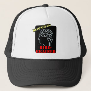 Gorra De Camionero Diagnóstico: con cerebro de pájaro