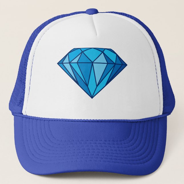 Gorra De Camionero Diamante azul (Anverso)