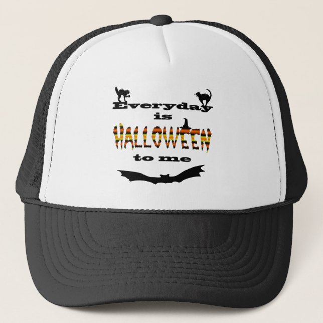 Gorra De Camionero Diario es Halloween a mí (Anverso)