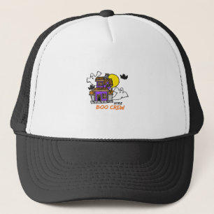 Gorra De Camionero Dibujado a Mano Little Boo Crew Halloween