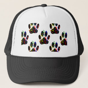 Gorra De Camionero Dibujar Impresiones Confetti Y Patrón De Optimizac