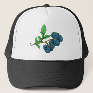Gorra De Camionero dibujo a base de arándanos