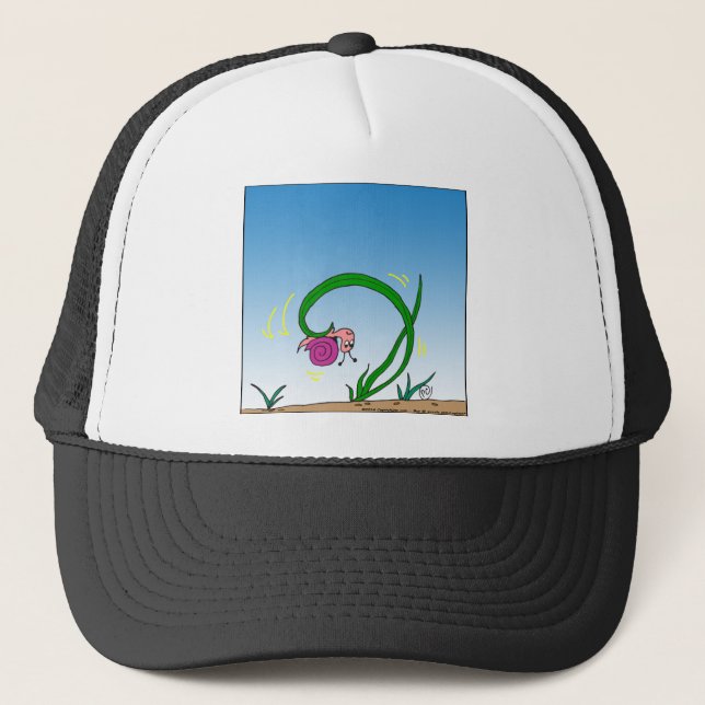 Gorra De Camionero dibujo animado al revés del caracol 647 (Anverso)