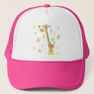 Gorra De Camionero dibujo animado de la jirafa