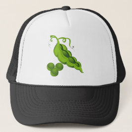 Gorra De Camionero Dibujo animado de la vaina de guisante