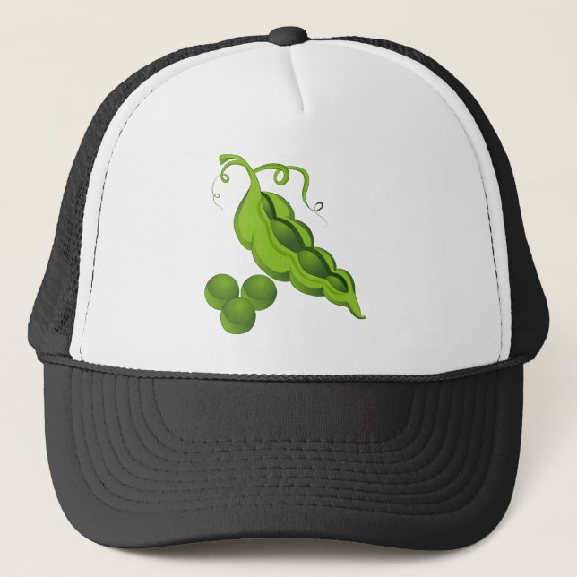 Gorra De Camionero Dibujo animado de la vaina de guisante (Anverso)