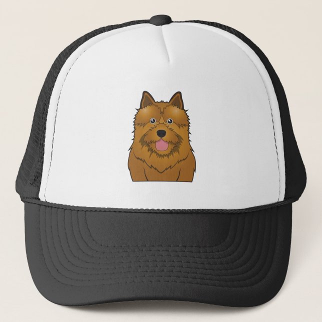 Gorra De Camionero Dibujo animado de Norwich Terrier (Anverso)