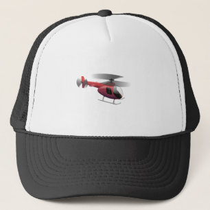 Gorra De Camionero Dibujo animado del helicóptero