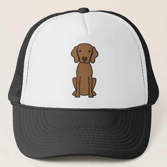 Gorra De Camionero Dibujo animado del perro de Vizsla (Anverso)