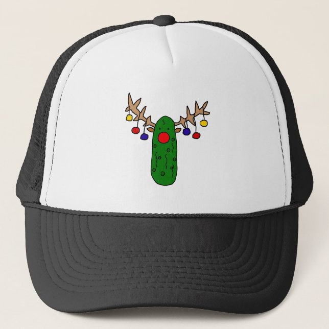 Gorra De Camionero Dibujo animado divertido del navidad de la (Anverso)