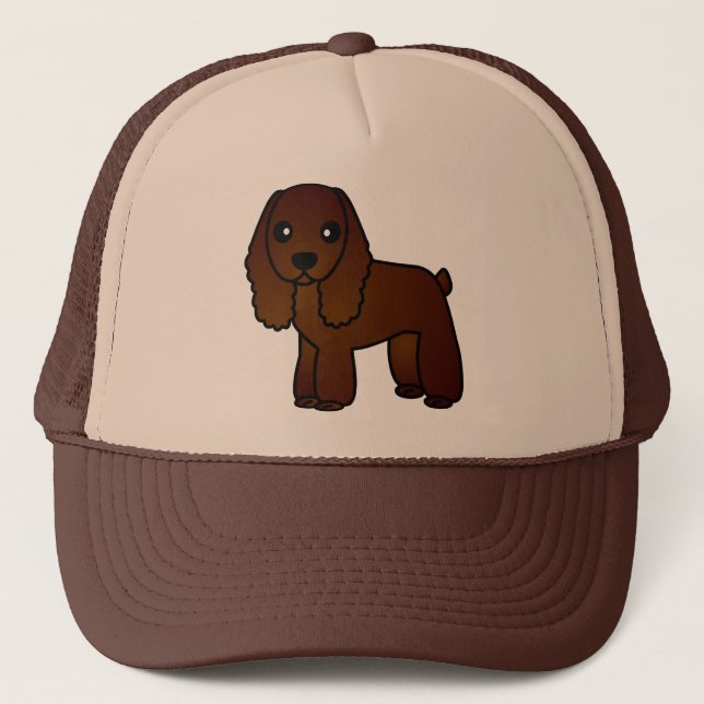 Gorra De Camionero Dibujo animado lindo de cocker spaniel del (Anverso)