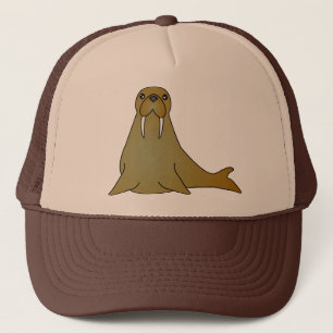 Gorra De Camionero Dibujo animado lindo de la morsa