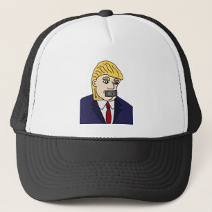Gorra De Camionero Dibujo animado político anti divertido de Donald