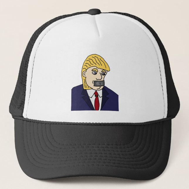 Gorra De Camionero Dibujo animado político anti divertido de Donald (Anverso)