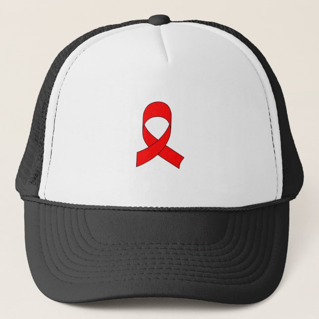 Gorra De Camionero Dibujo de cinta roja (Anverso)