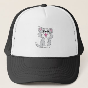 Gorra De Camionero Dibujo de cliparte felina felina felina curada