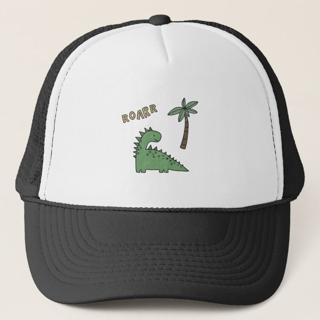 Gorra De Camionero Dibujo de dinosaurios (Anverso)