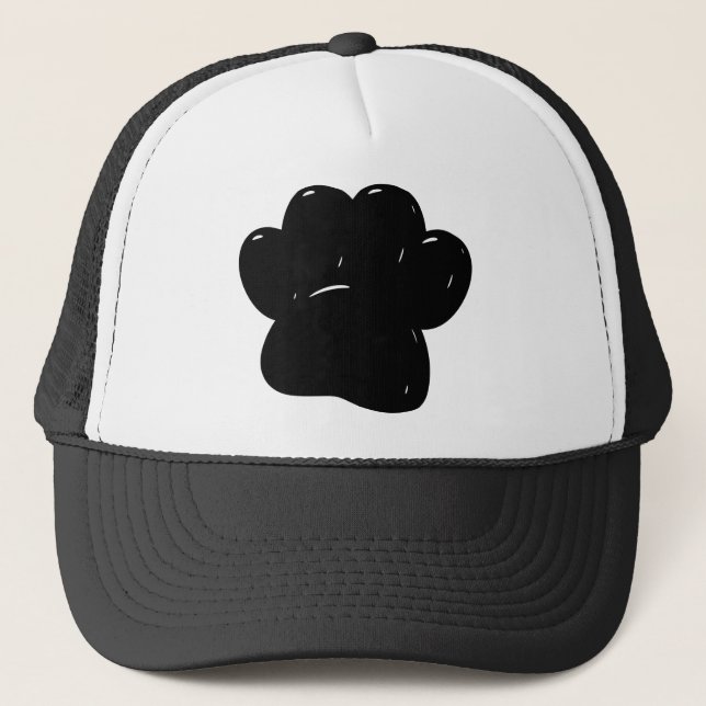 Gorra De Camionero Dibujo de impresión de pasta de perro brillante (Anverso)