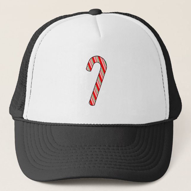 Gorra De Camionero Dibujo de Navidades de Candy Cane (Anverso)