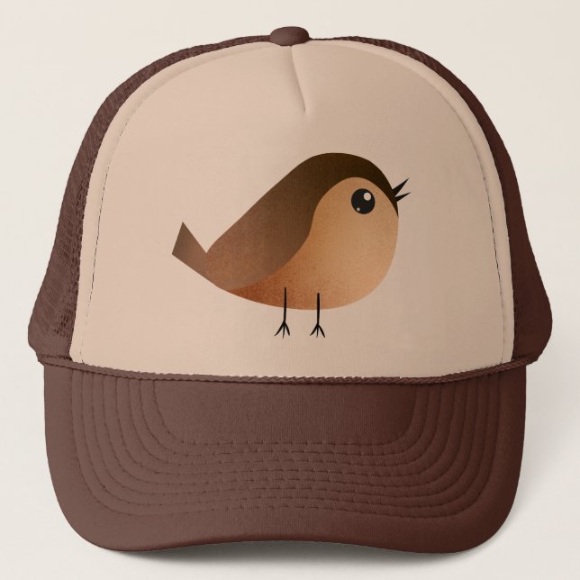 Gorra De Camionero Dibujo de pájaro gorrión (Anverso)