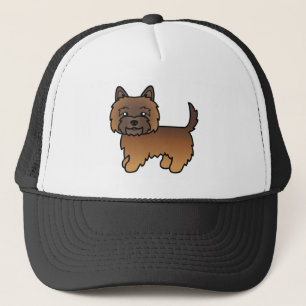Gorra De Camionero Dibujo de perro de dibujos animados Terrier Cairn 
