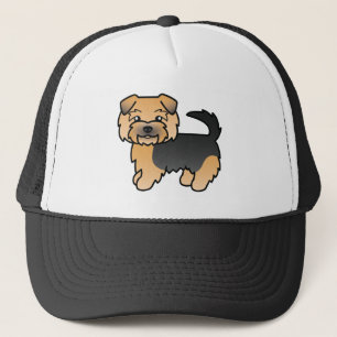 Gorra De Camionero Dibujo de perro Norfolk Terrier negro y canela