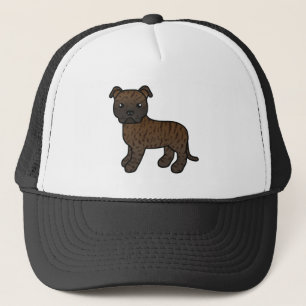 Gorra De Camionero Dibujo de perro Staffordshire Bull Terrier atigrad