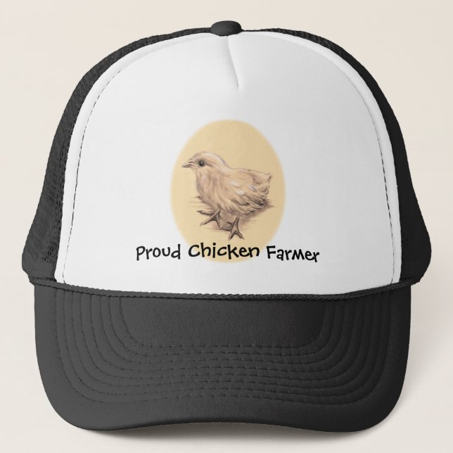 Gorra De Camionero Dibujo de pollo para bebés (Anverso)