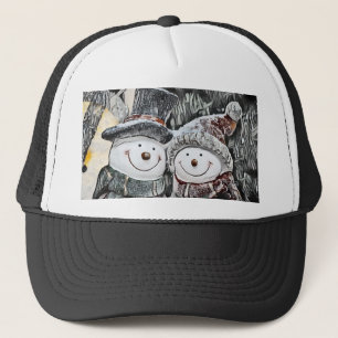 Gorra De Camionero Dibujo de Snowman and Snow