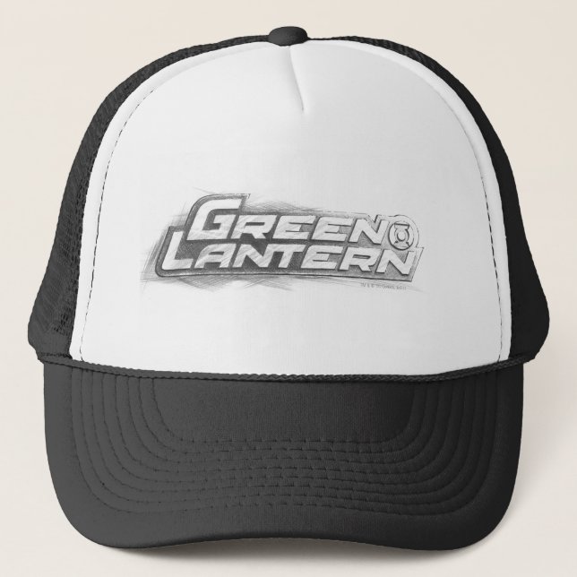 Gorra De Camionero Dibujo de una linterna verde (Anverso)