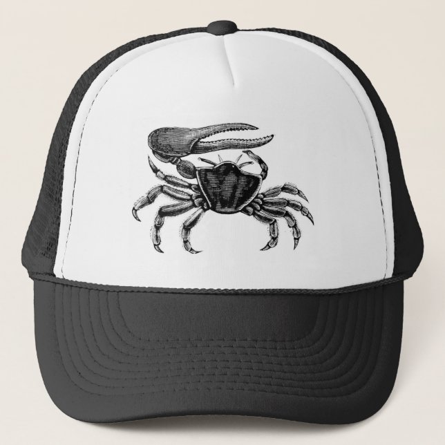 Gorra De Camionero Dibujo del cangrejo de Fiddler (Anverso)