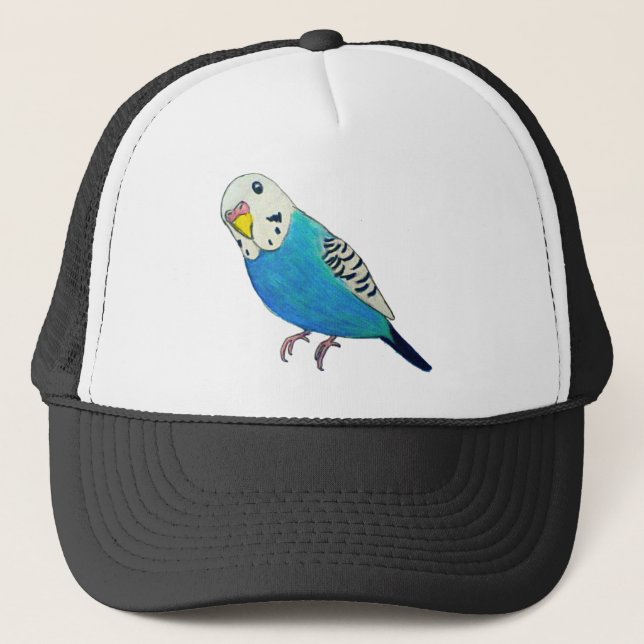 Gorra De Camionero Dibujo del Parakeet (Anverso)