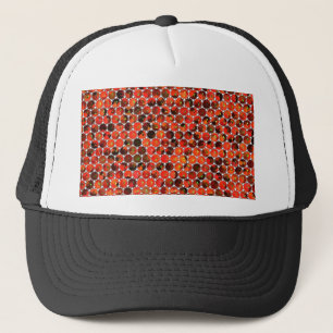 Gorra De Camionero Dibujo del patrón de manzanas