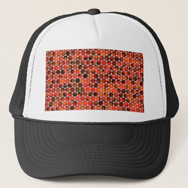 Gorra De Camionero Dibujo del patrón de manzanas (Anverso)
