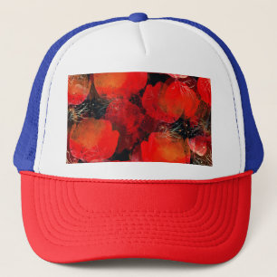 Gorra De Camionero Dibujo digital de acuarela de lapachos salvajes