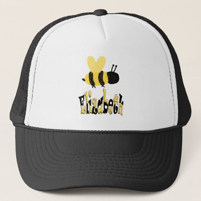 Gorra De Camionero Dibujo personalizado único de Bumblebee Doodle (Anverso)