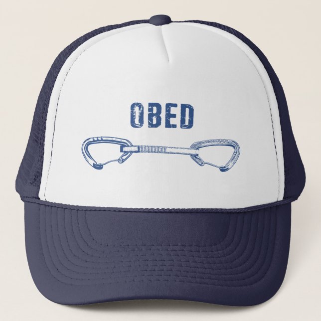 Gorra De Camionero Dibujo rápido de escalada en roca Obed (Anverso)