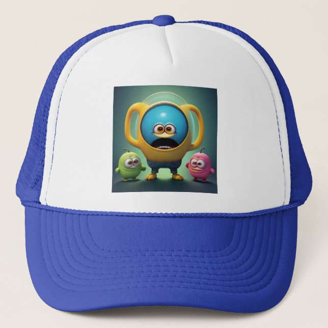 Gorra De Camionero "Die Tassen-Gang – Außerirdisch verspielt" (Anverso)